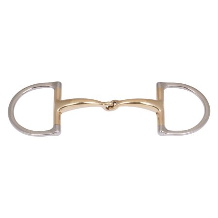 Dee Bit Single jointed Curved  Mouth Cuprium With Flat Rings