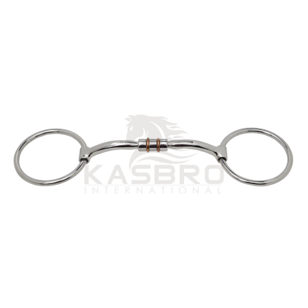 Loose Ring Roller Mouth with Double Copper Roller and copper Inlays,