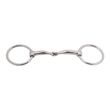 Loose Ring Snaffle Single Jointed Curved Mouth Bit