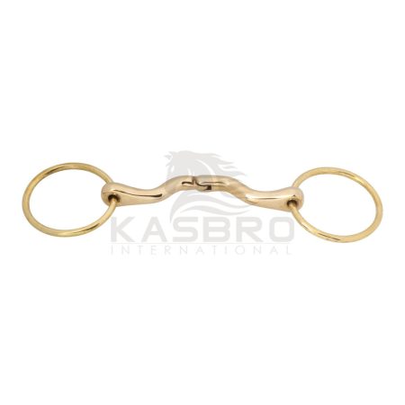 Loose Ring Hinge Ported Mouth Cuprium Bit with Soild Brass Rings