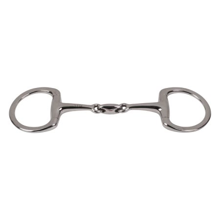 Eggbutt Snaffle Double Jointed  Bit with KK Link & Flat Rings