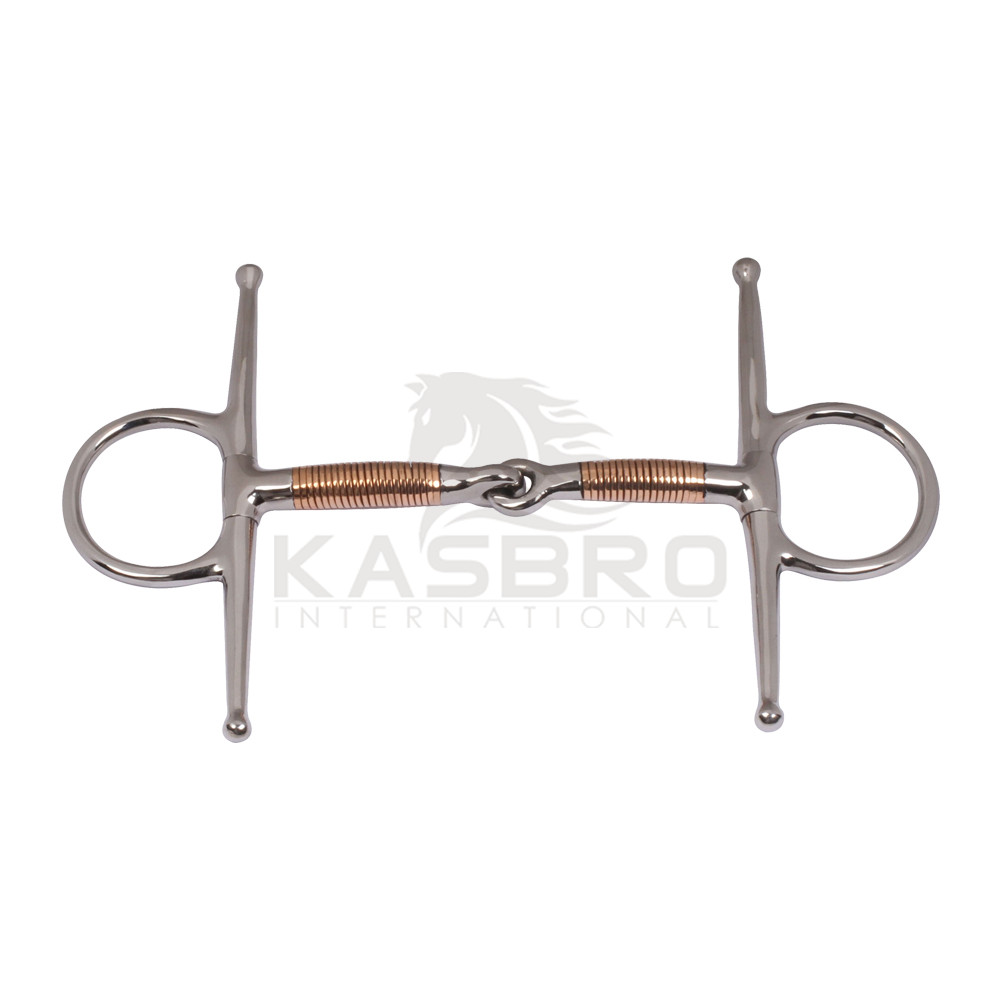 Full Cheek Single Jointed Wrapped Copper Wire Mouth