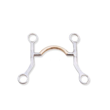 Sweet Water Mouth Bit Copper Inlay Flat Cheeks