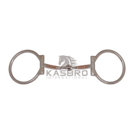 D Ring Snaffle Copper Inlays