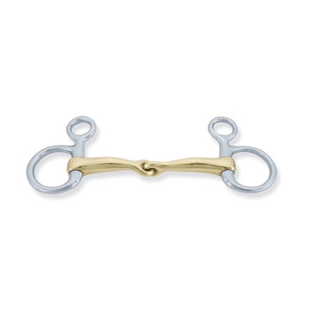 Baucher cheek w/single jointed mouth snaffle